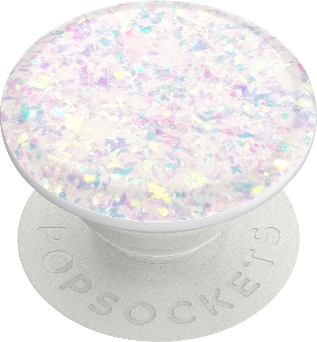PopSockets - PopGrip Premium Cell Phone Grip & Stand - Iridescent Confetti White - Image 2