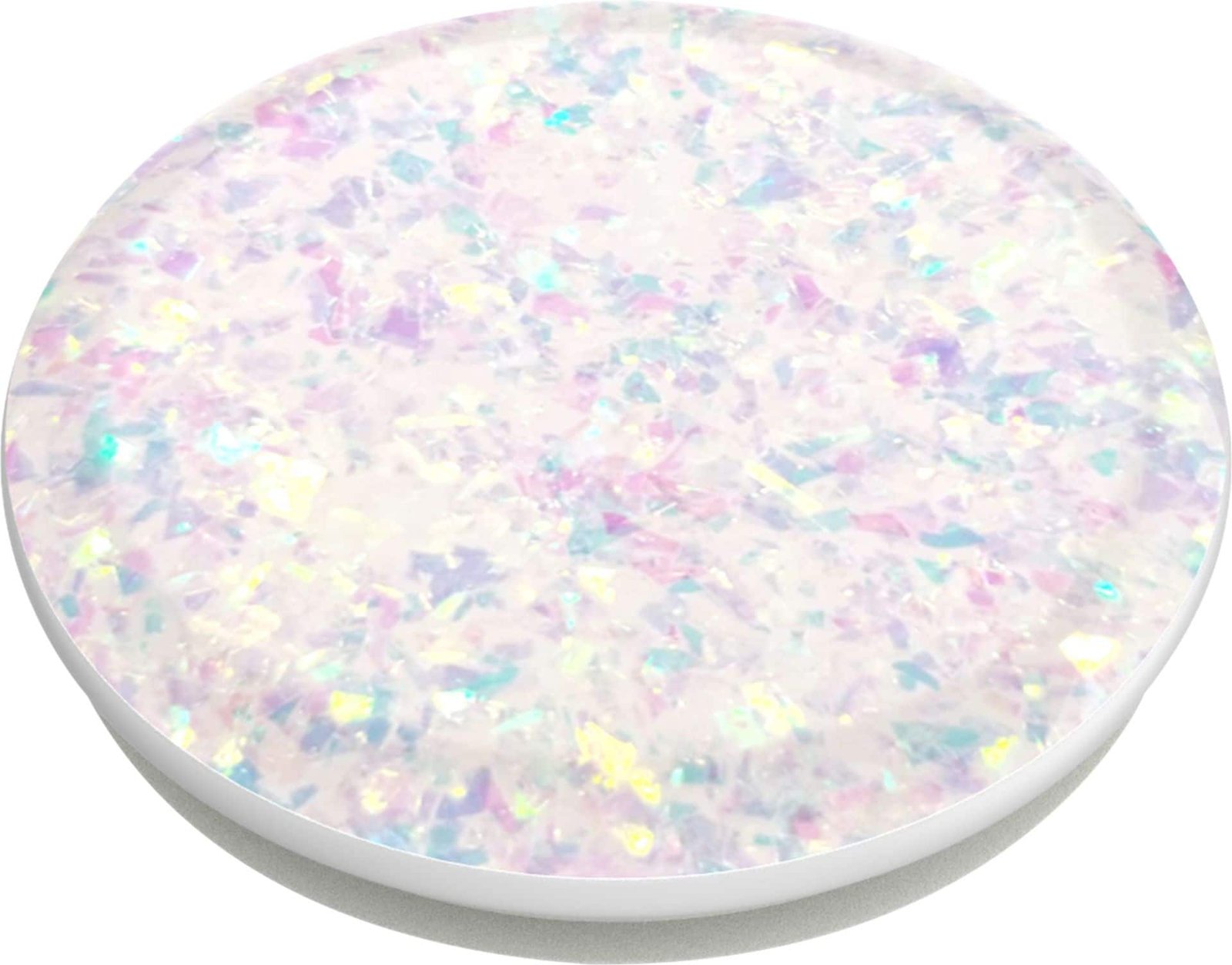 PopSockets - PopGrip Premium Cell Phone Grip & Stand - Iridescent Confetti White - Image 3