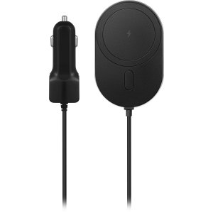 7.5W Magnetic Wireless Vehicle Charger for iPhone 15/14/13/12 series - Black