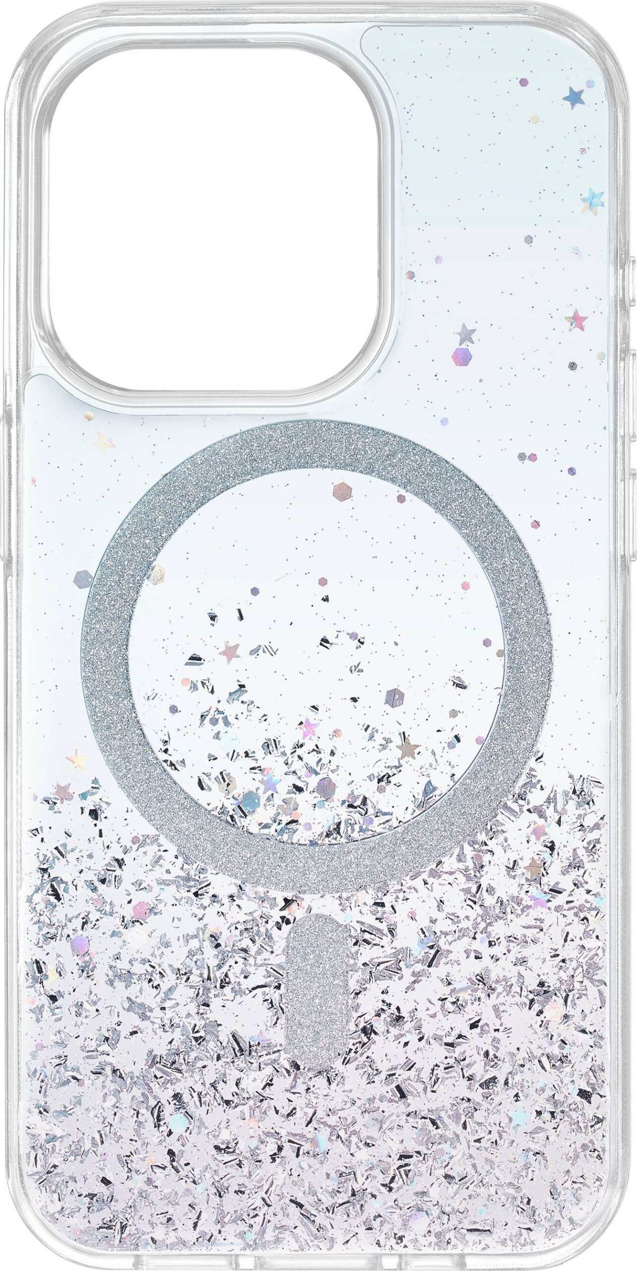 Insignia™ - Hard-Shell Case with MagSafe for iPhone 15 Pro - Glitter Gradient - Open Box - Excellent - Image 2
