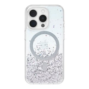 Insignia™ - Hard-Shell Case with MagSafe for iPhone 15 Pro - Glitter Gradient - Open Box - Excellent