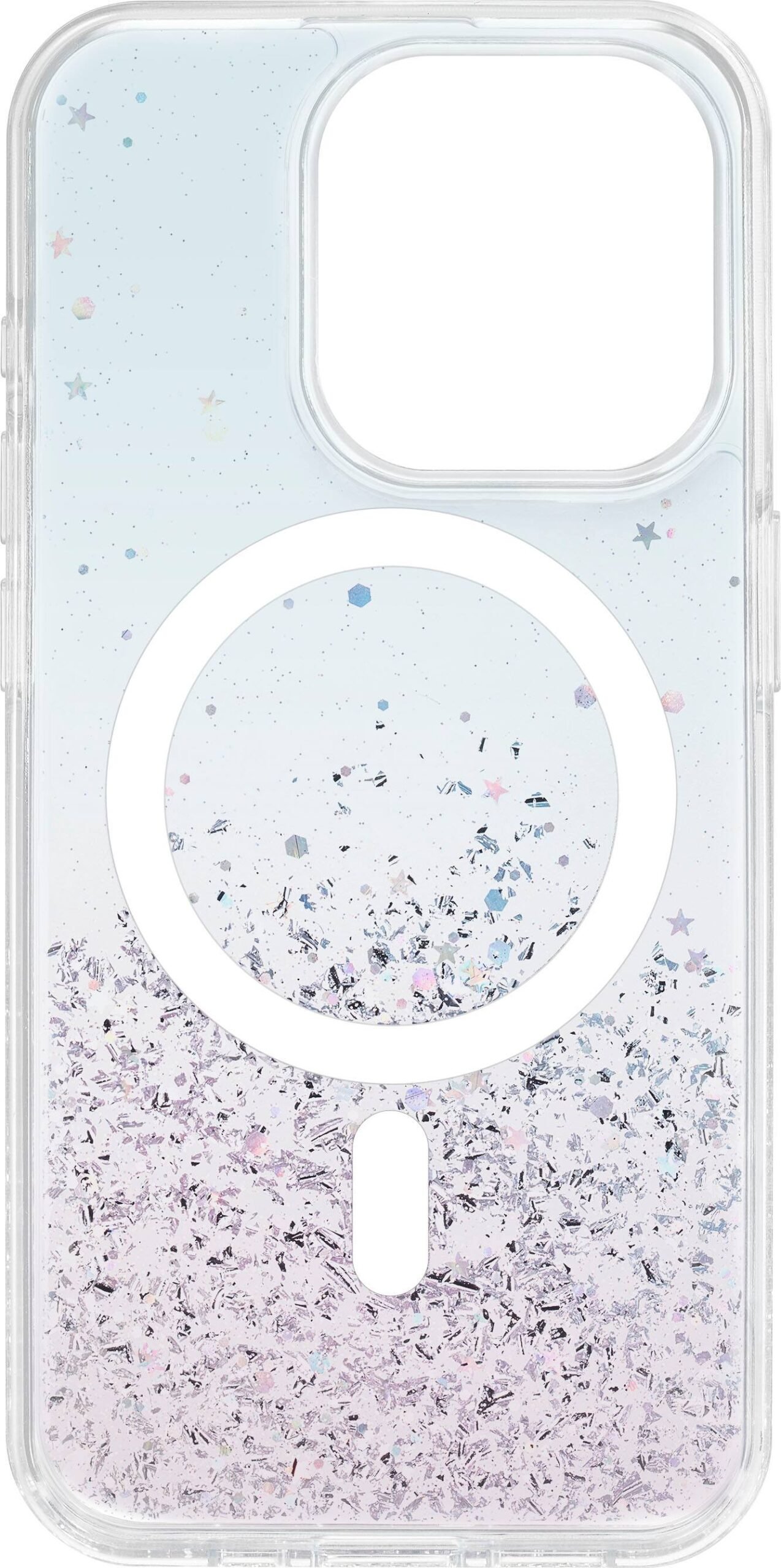 Insignia™ - Hard-Shell Case with MagSafe for iPhone 15 Pro - Glitter Gradient - Open Box - Excellent - Image 3