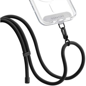 CASETiFY - Rope Cross-body Phone Strap Compatible with Most Cell Phone Devices - Black - Open Box - Excellent