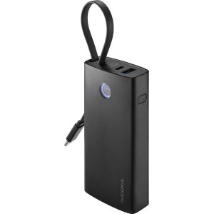 Insignia™ - 30W 10,000mAh Portable Charger for Most Smartphones, Tablets and other USB-C devices - Black
