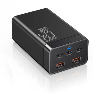 125W Gan PD Fast Charger Station 2 USB-A Ports 3 Type-C Desktop Chargers